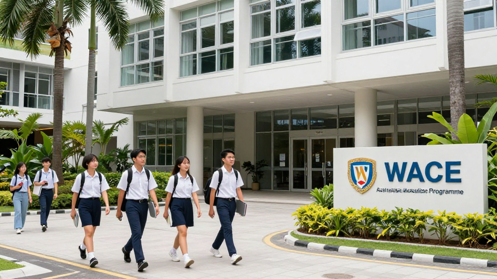 新加坡私立大学校园：WACE 课程学生在校园内行走讨论